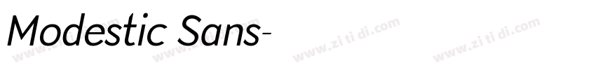 Modestic Sans字体转换